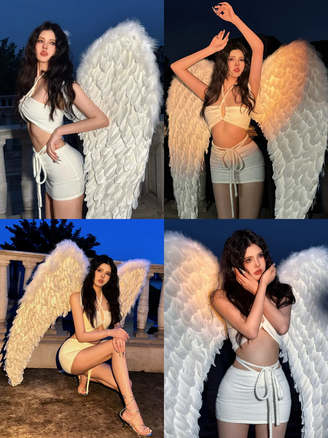 天使坠落凡间|天使翅膀拍照