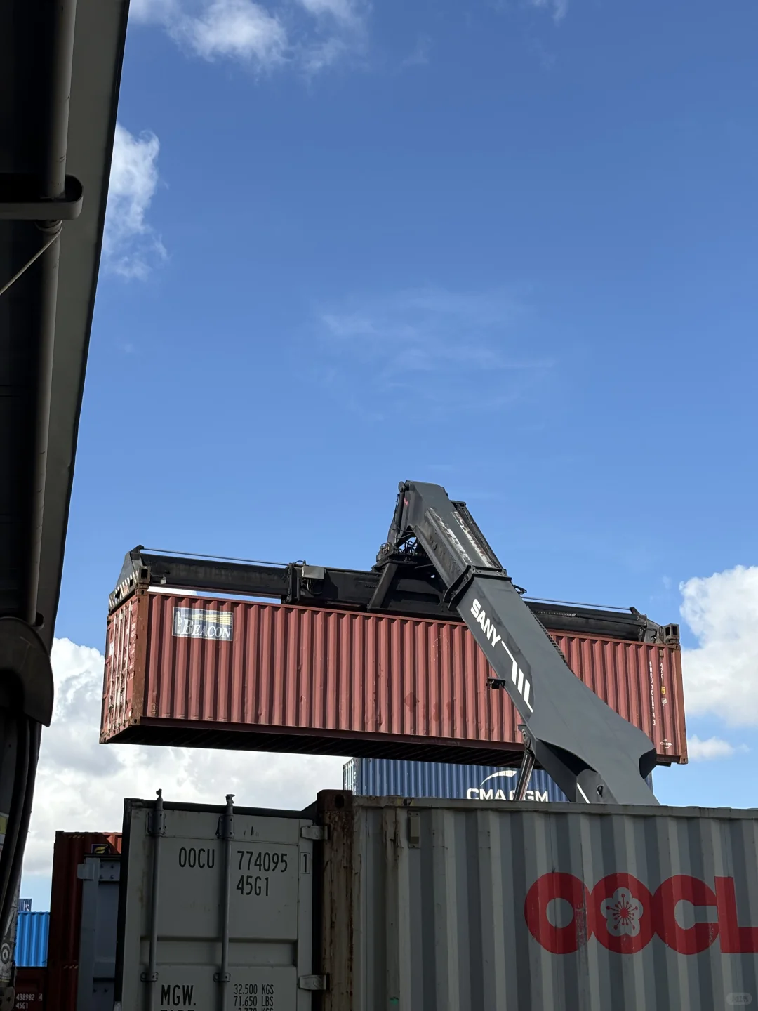 北仑区集装箱、随手拍出电影感工业大片