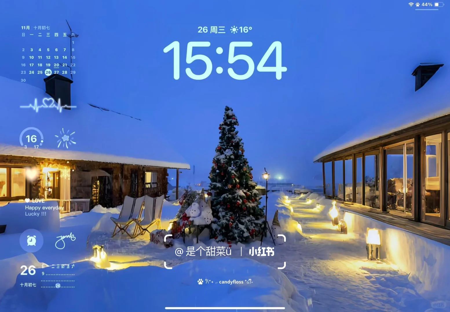 ipad 3D冬日高清壁纸 氛围感十足.！！