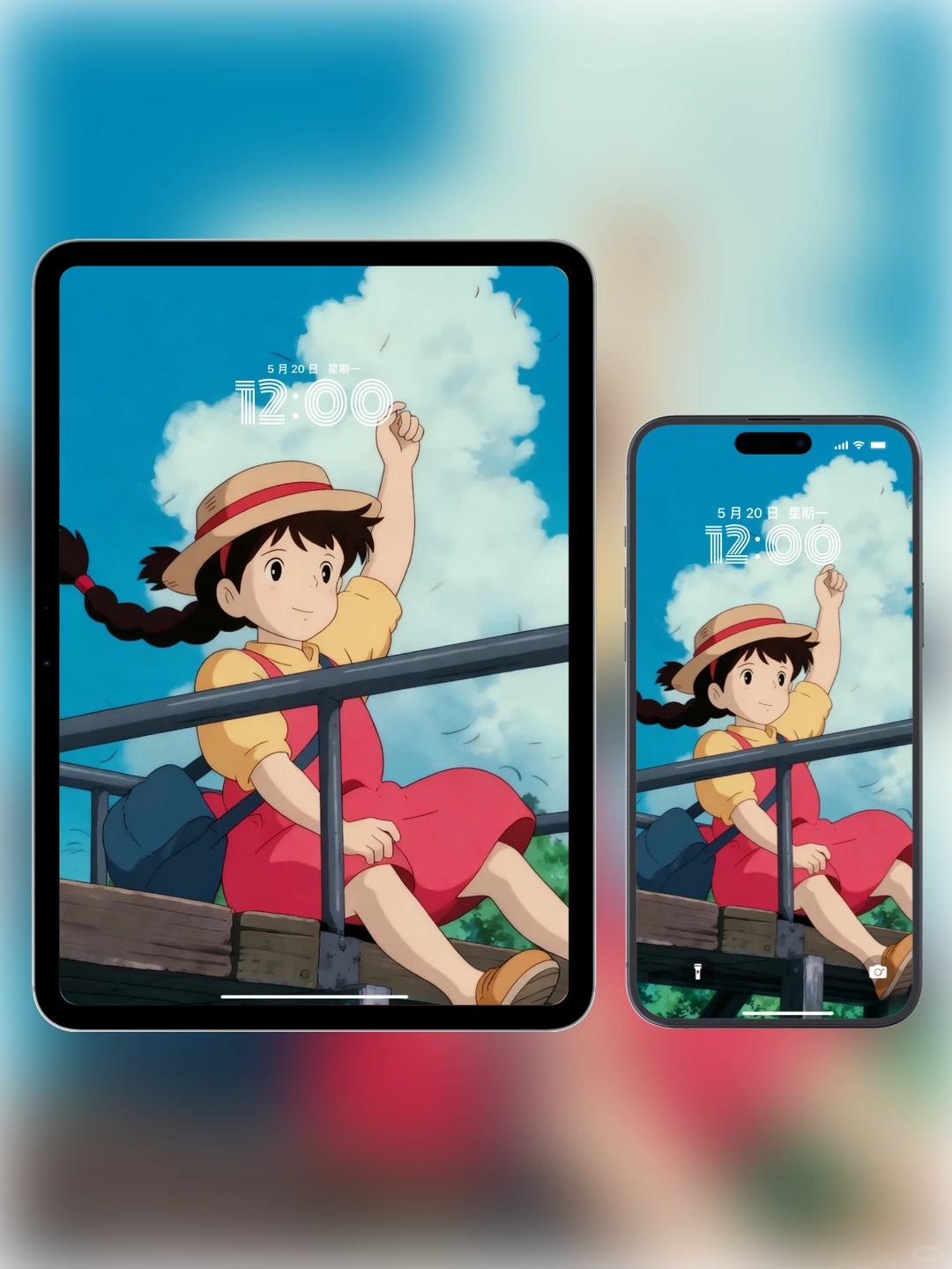 ✨这波妞壁纸直接把宫崎骏的夏天揣兜里！