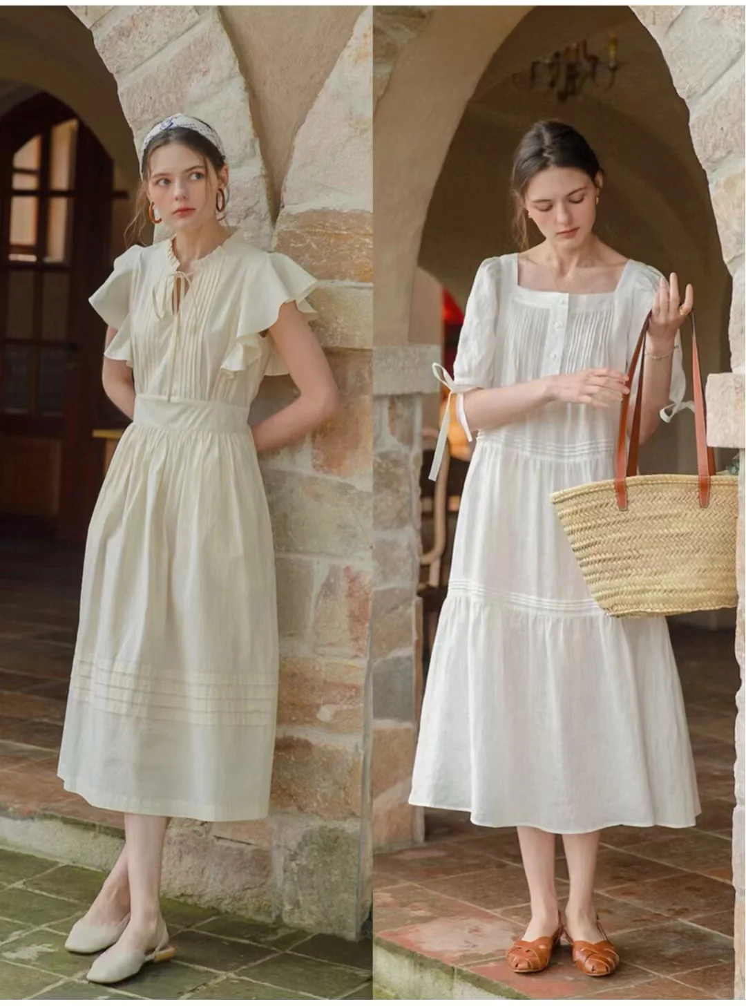 法式复古文艺艺术系女生日常穿搭灵感