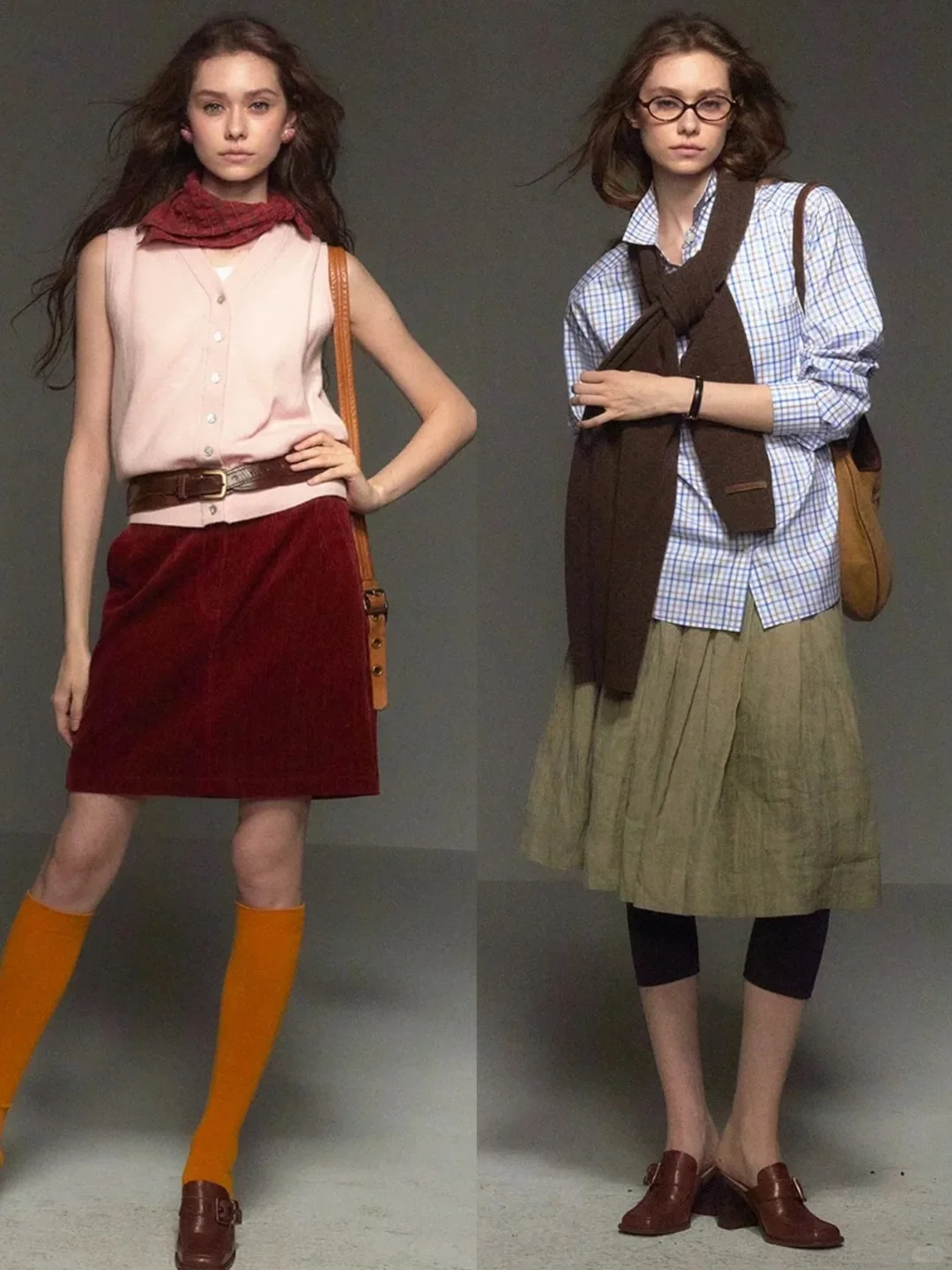 “时尚女编辑”90年代复古穿搭