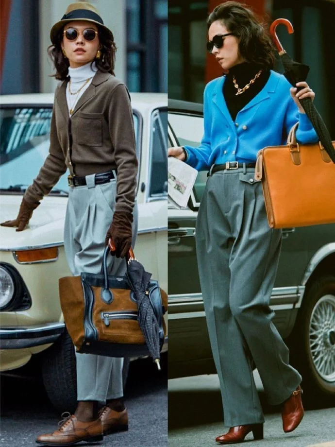 港式复古穿搭，一键穿越90年代复古港风女郎