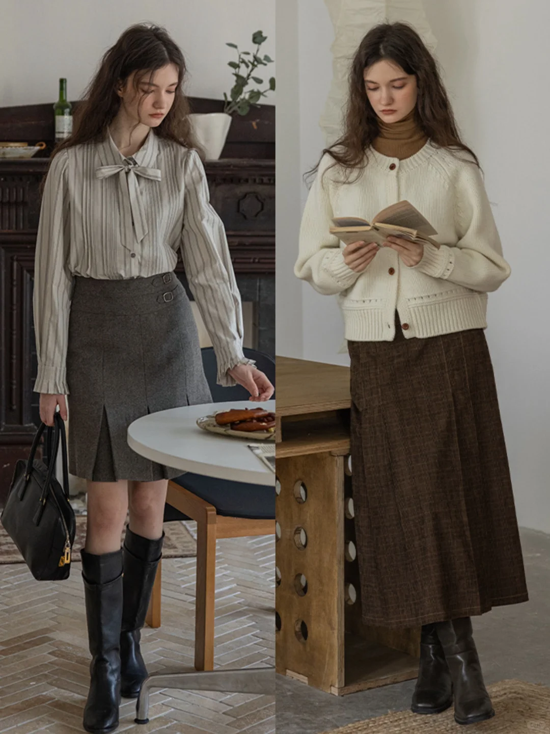 “法式复古”艺术系女生穿搭：Dailyart