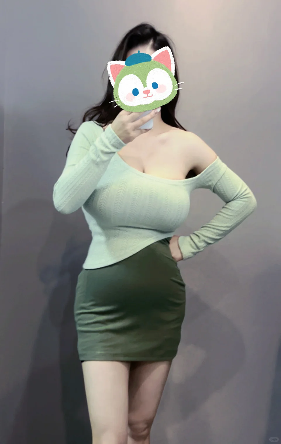 大胸穿搭｜好清新的绿色！