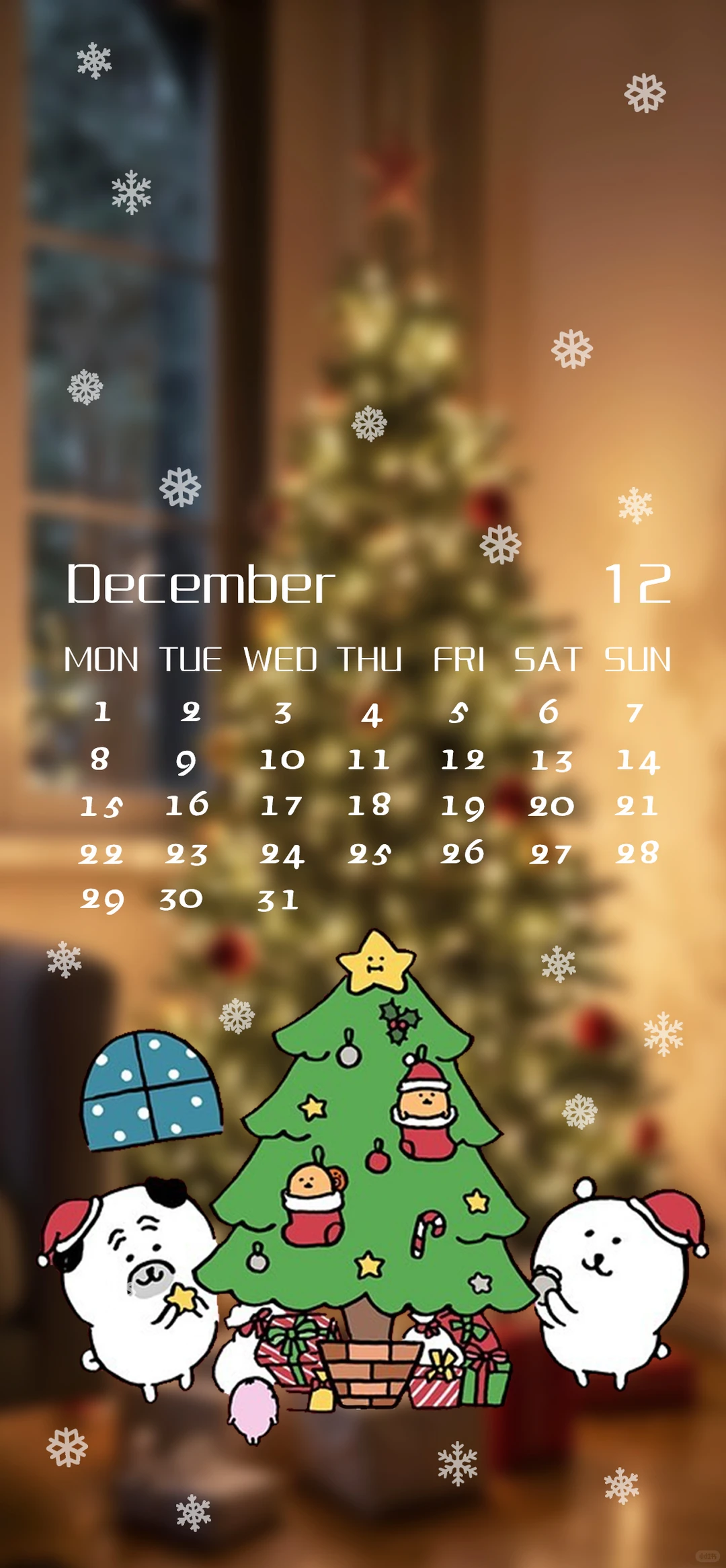 十二月壁纸|🎄🐾