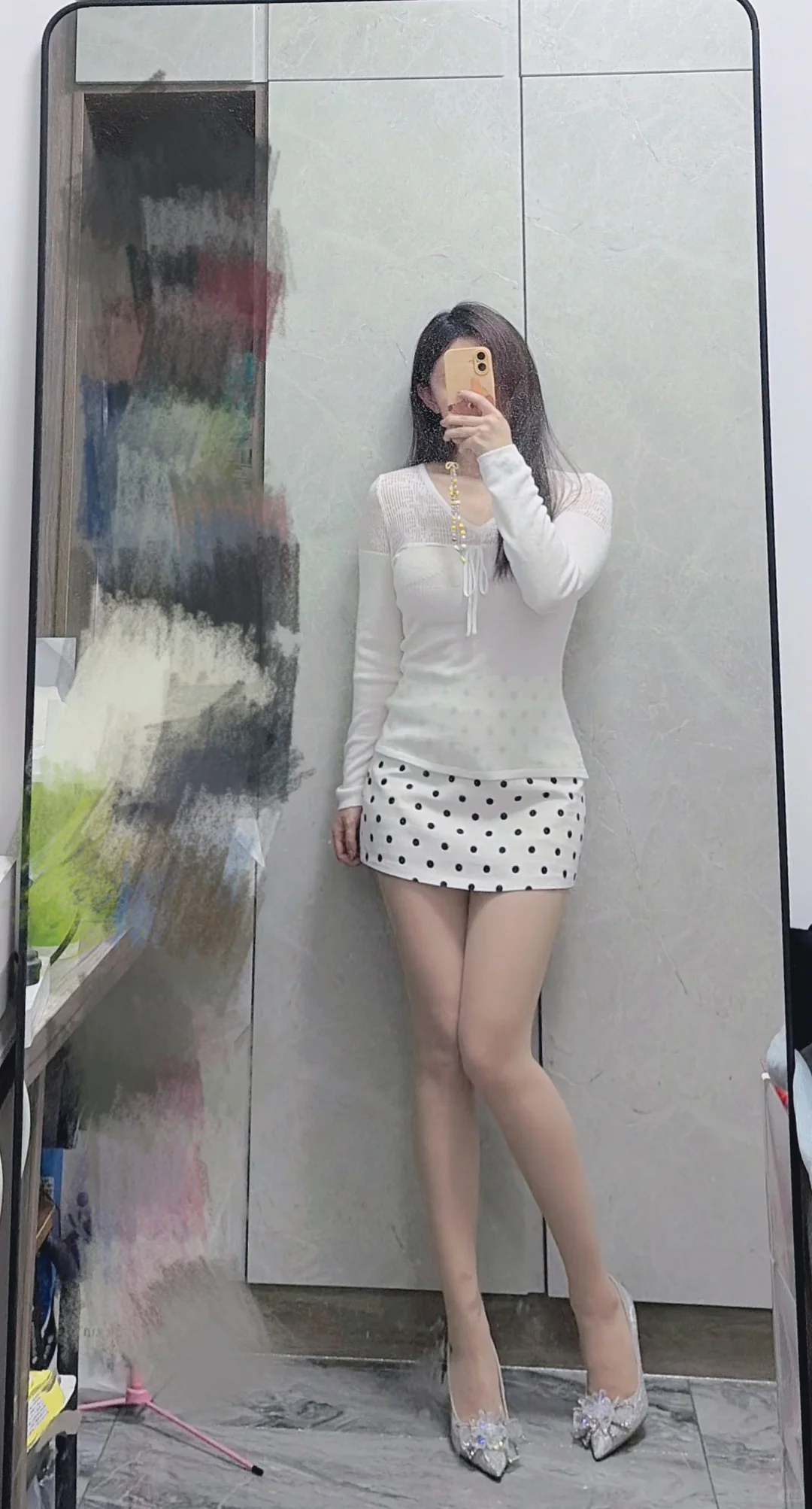 对镜拍！纯欲天花板！