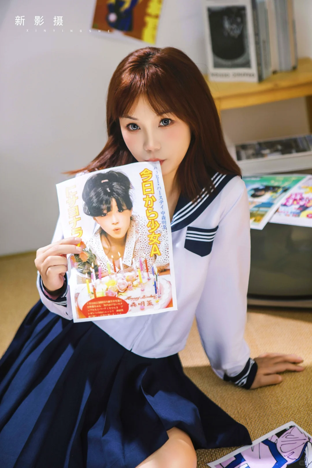 Jk日系古早感漫画写真|开远摄影