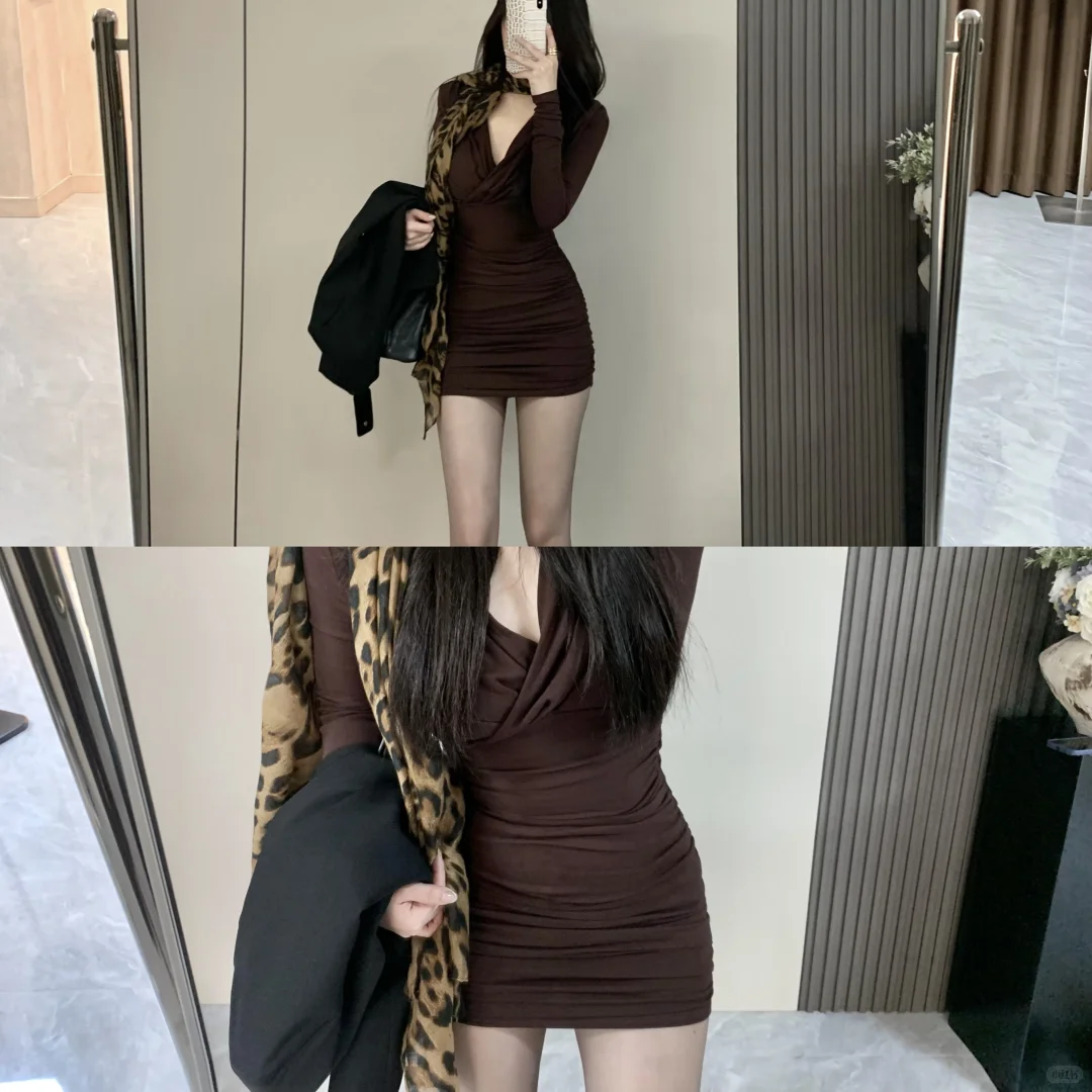 好喜欢带点女人味包臀裙🤎又有设计感