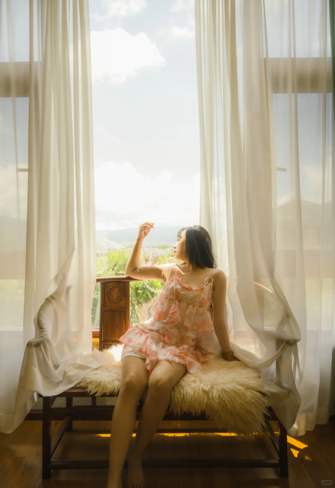 温柔的阳光在肌肤上起舞~