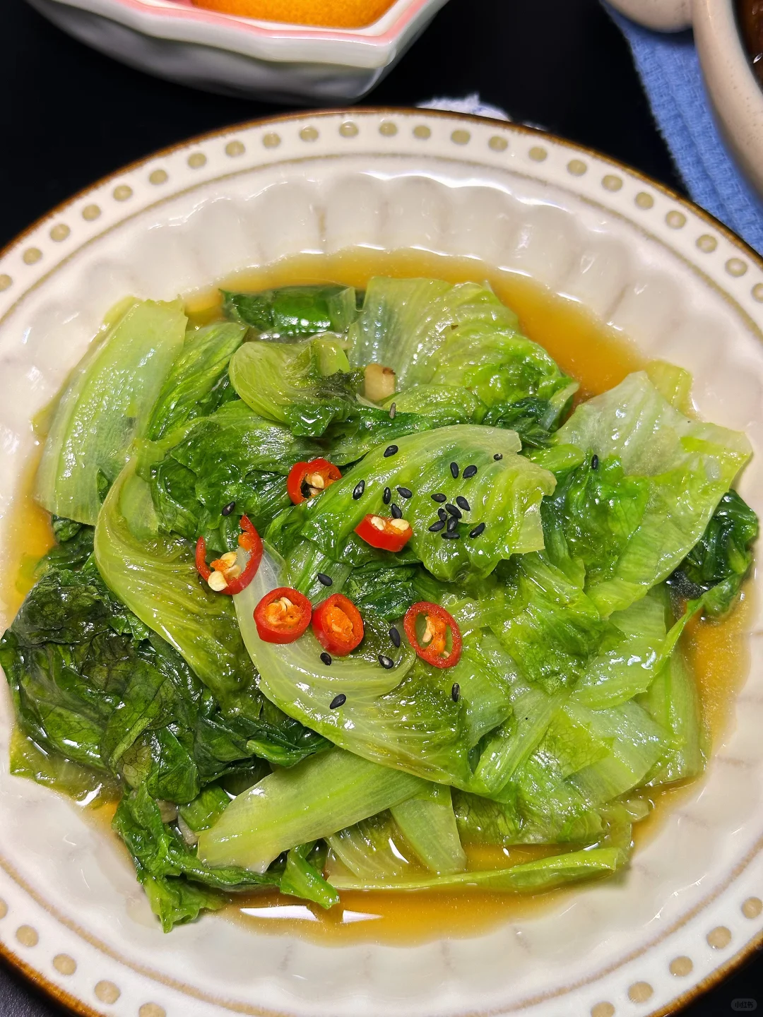 晚餐｜🌰板栗排骨 香菜炒牛肉 清炒生菜🥬