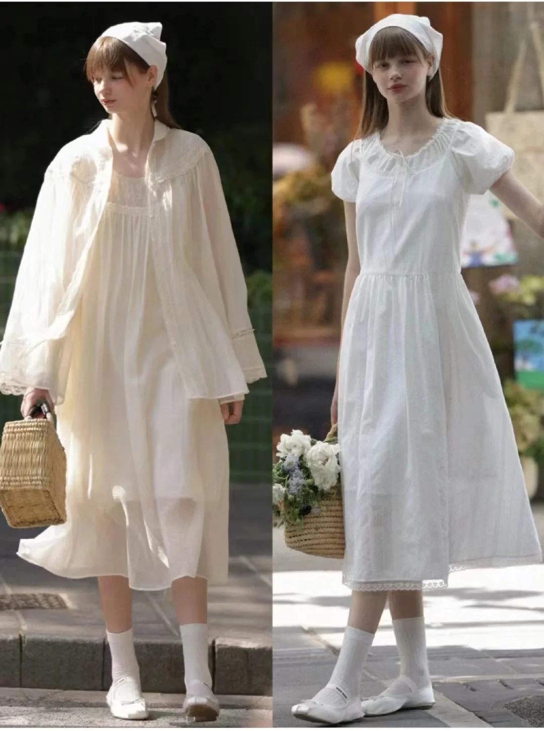 文艺知识分子法式复古艺术系女生不费力穿搭