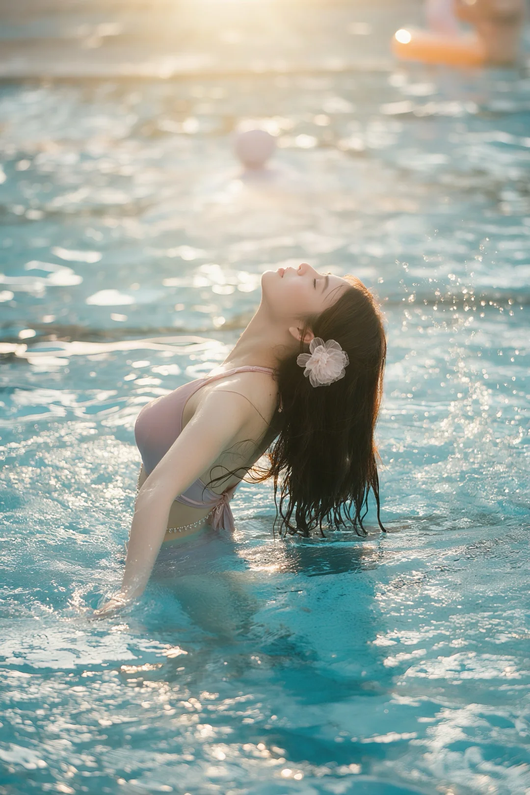 太爱这个泳池look了！💦