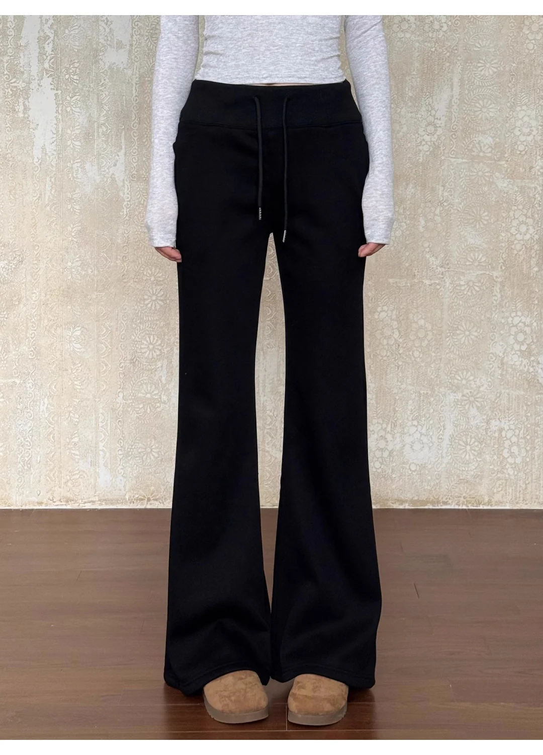 Athflow新物种！这条微喇瑜伽裤居然能加绒