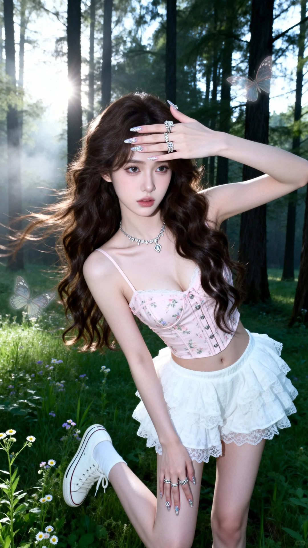 风吹发丝的温柔｜森林纯欲写真