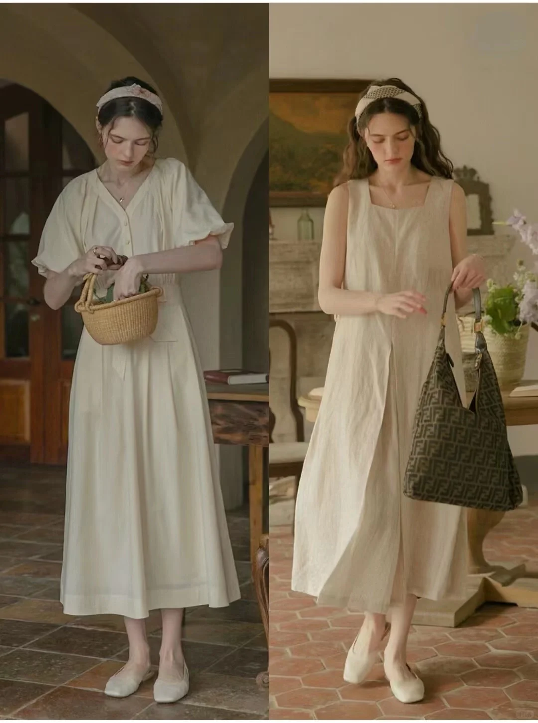 法式复古文艺艺术系女生日常穿搭灵感