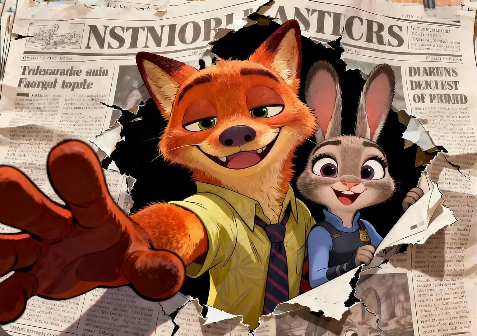 🦊🐰疯狂动物城ipad动漫电脑壁纸