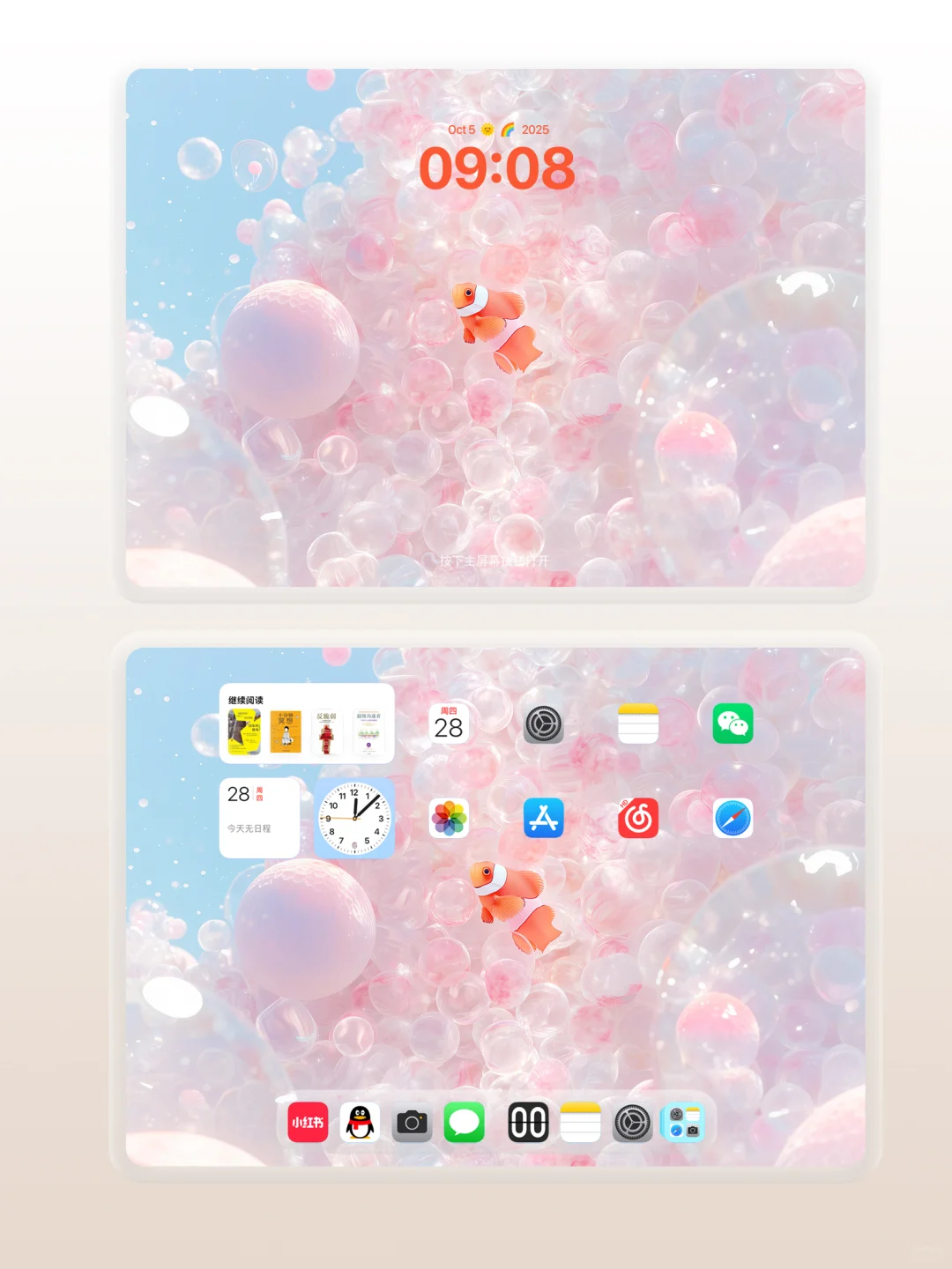 气泡小丑鱼｜高清壁纸｜232