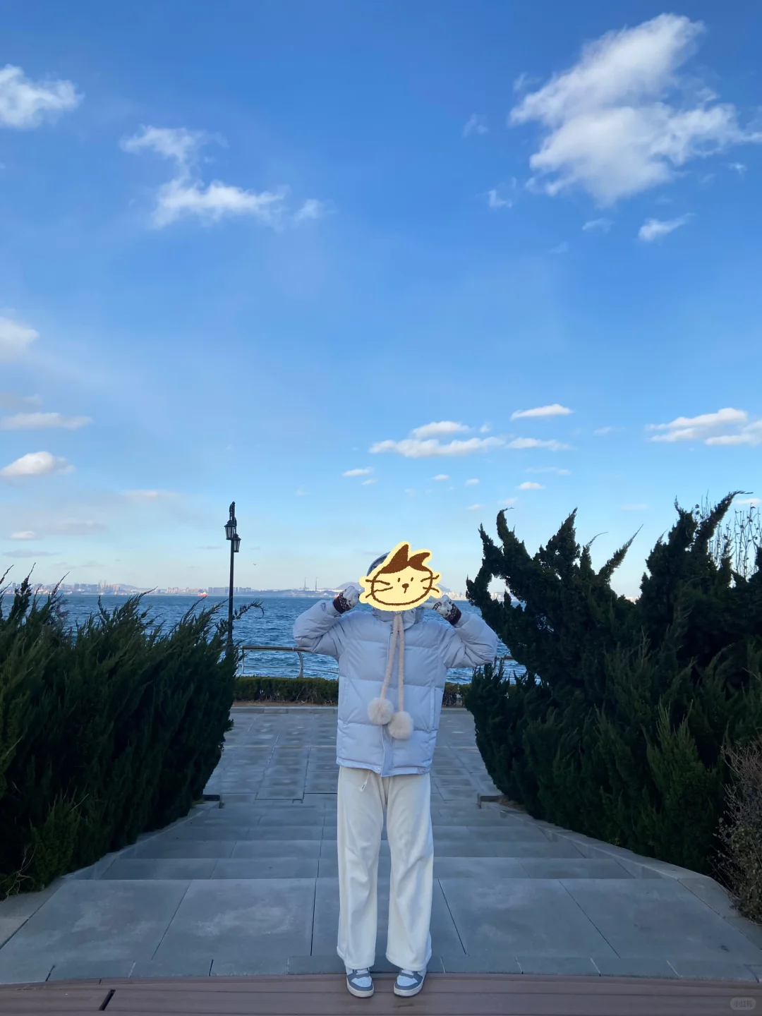 十二月初的大连海边这样穿