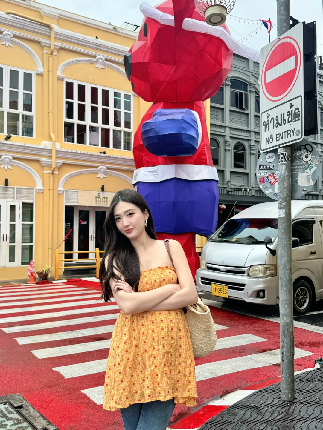 坚持不穿孕妇装 普吉岛度假穿搭18图💛