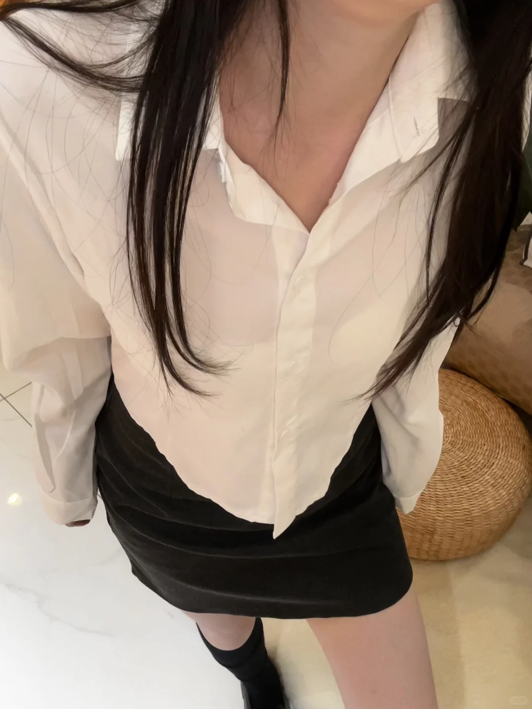 就这个白衬衫+包臀裙！！！又干净又御姐！！！