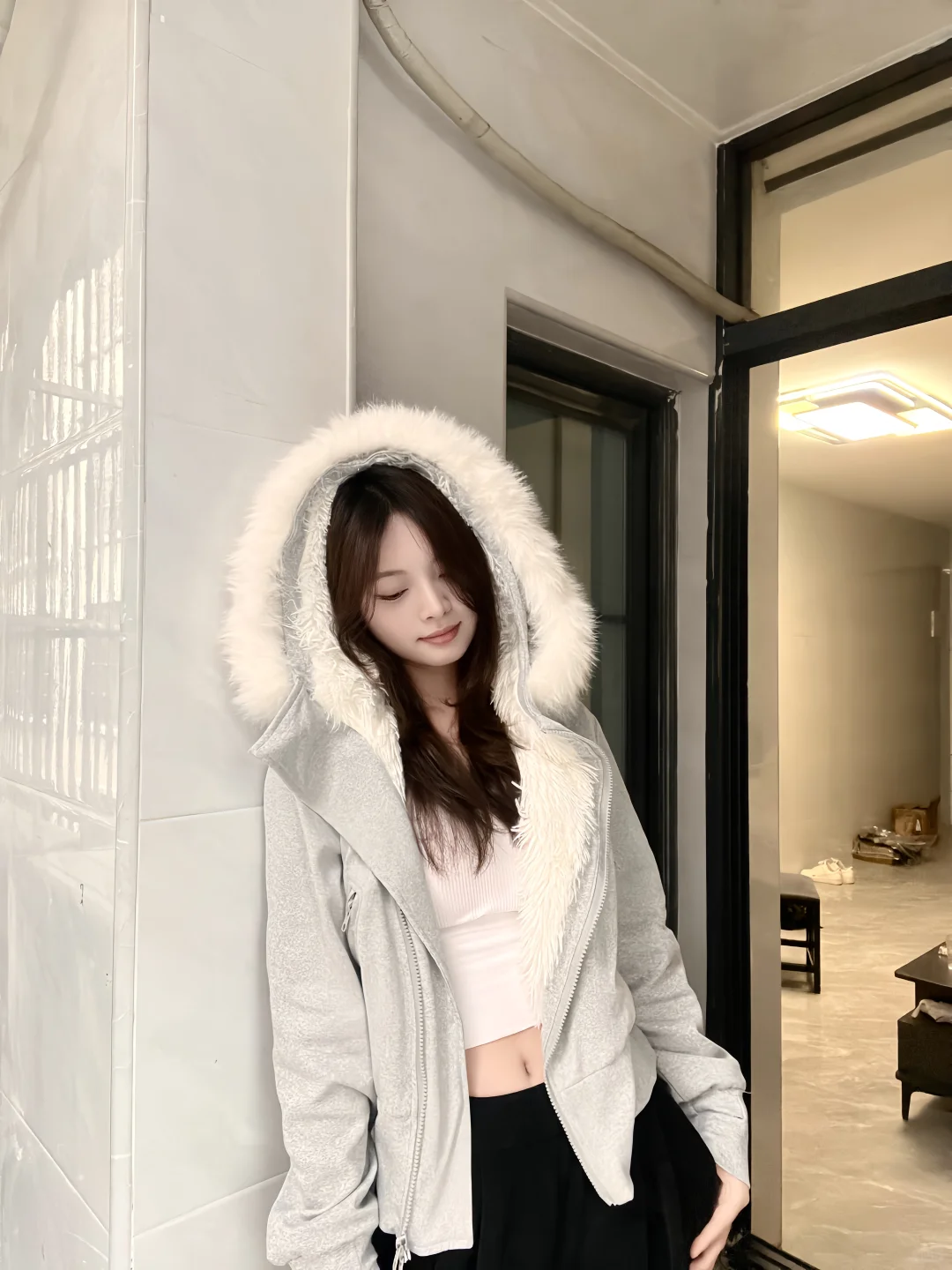 时髦的氛围感穿搭～～～