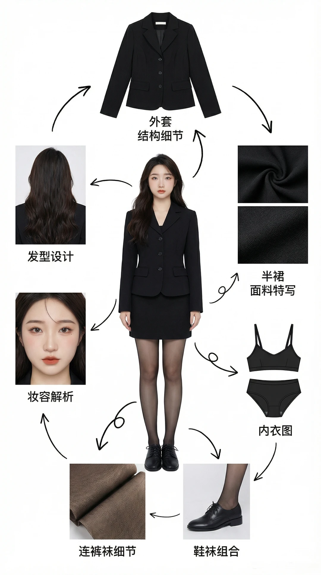 蕾丝+黑丝+高跟鞋：性感优雅的高级感穿搭