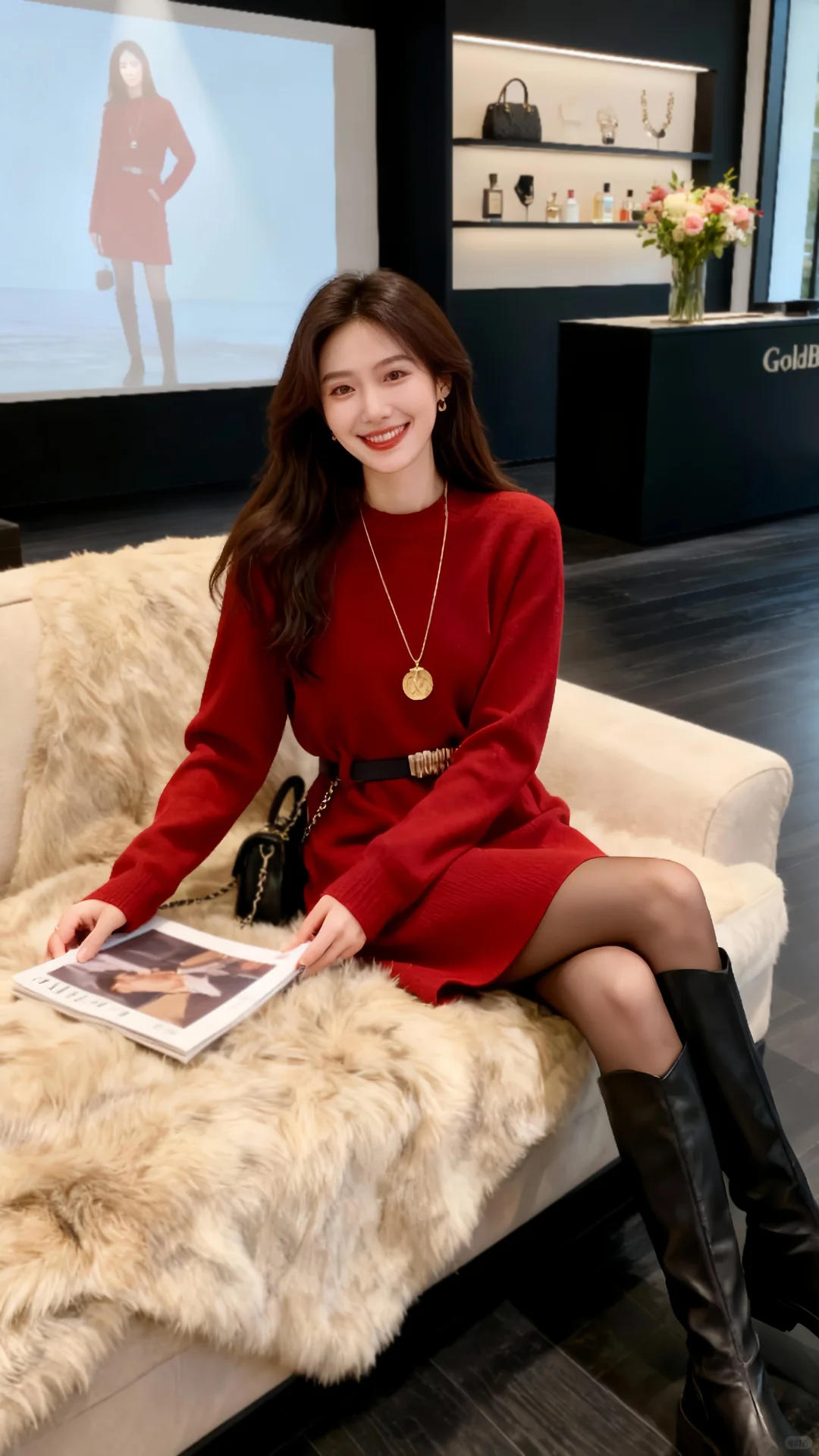 红裙是她的入场券