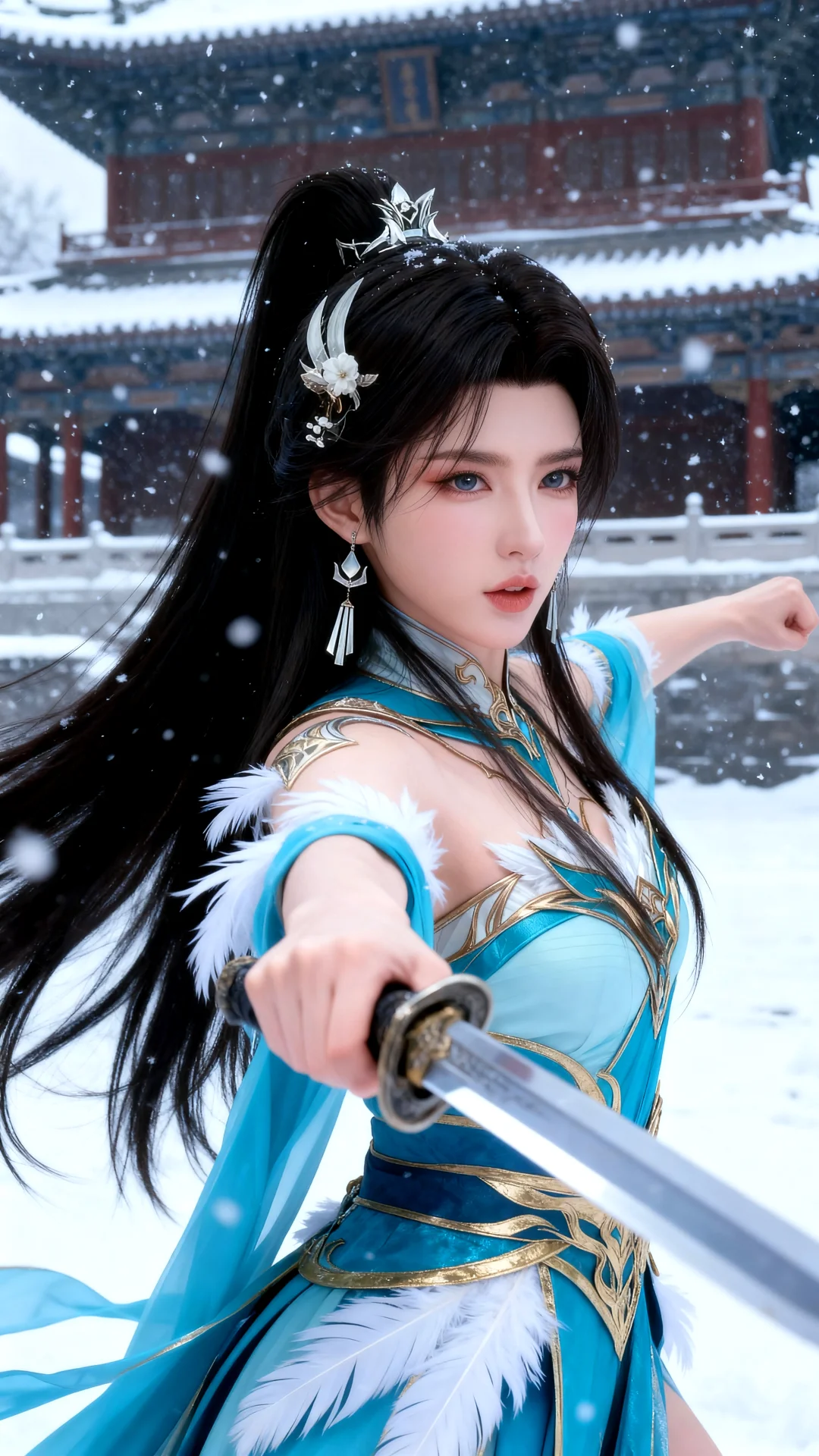 国漫女神｜萧薰儿斗破苍穹AI二次元动漫壁纸