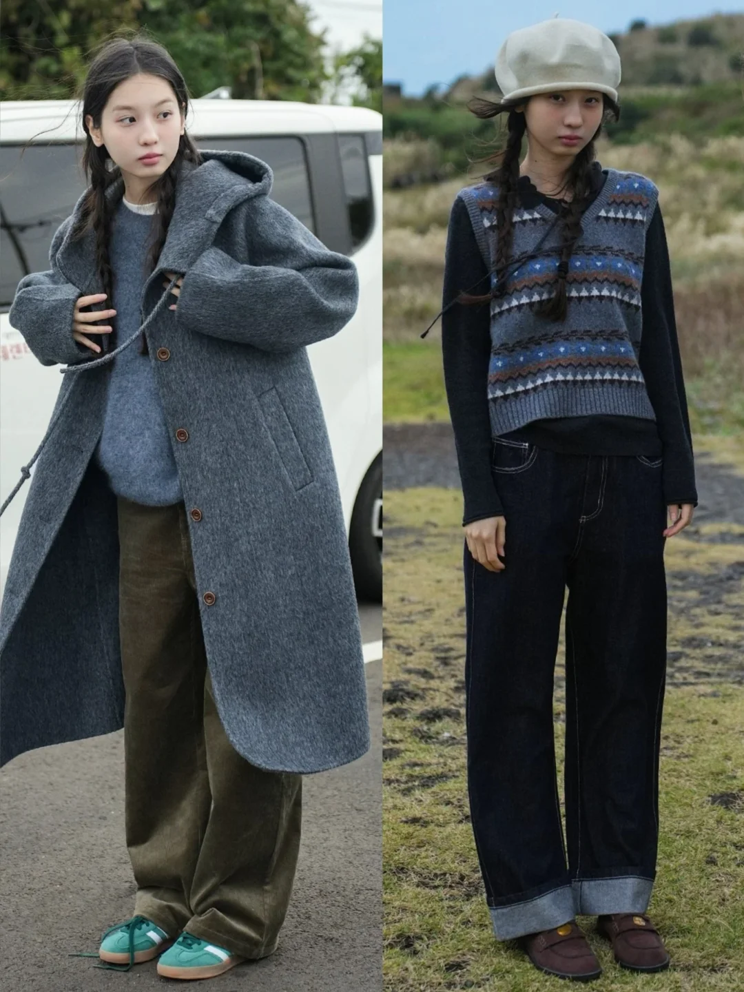 “韩女松弛感”日常复古穿搭：botanique