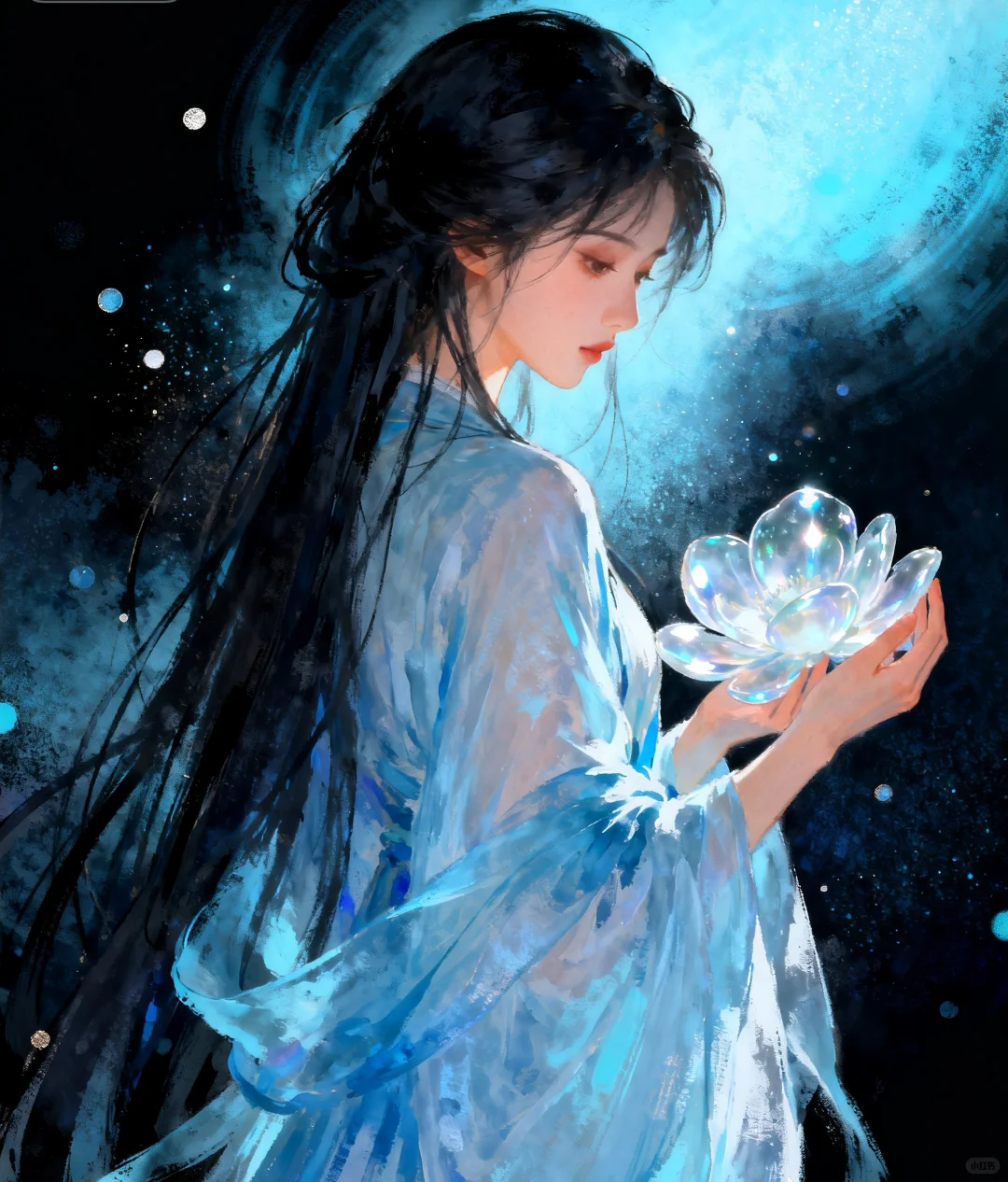 这个女孩真的好美！