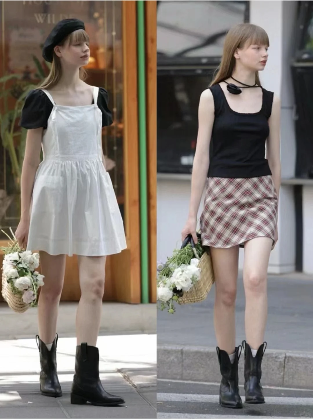 文艺知识分子法式复古艺术系女生不费力穿搭