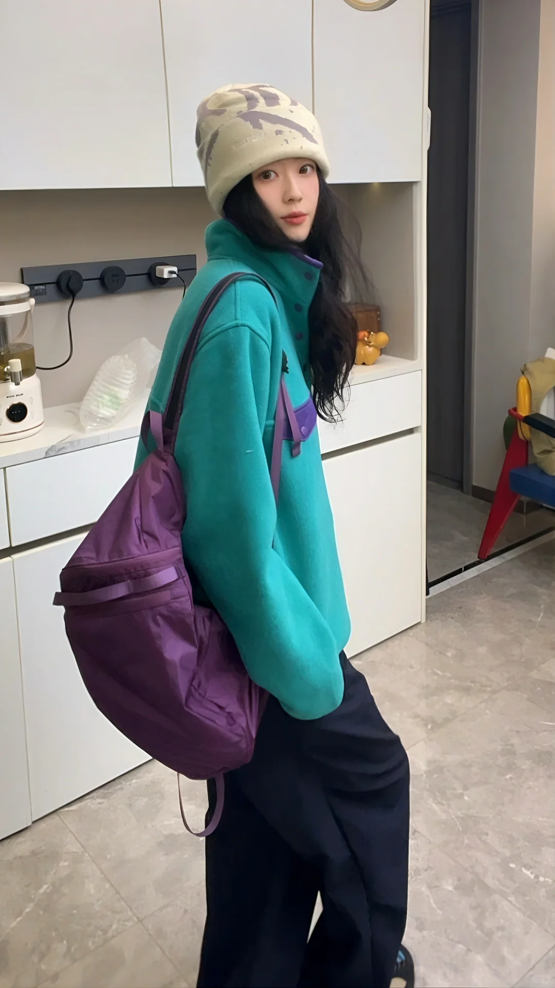 蓝紫配色的秋天真的好舒服🍂