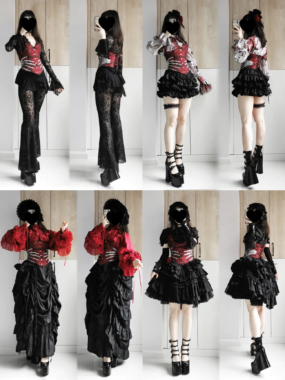 哥特衣橱｜鱼骨胸衣搭配向