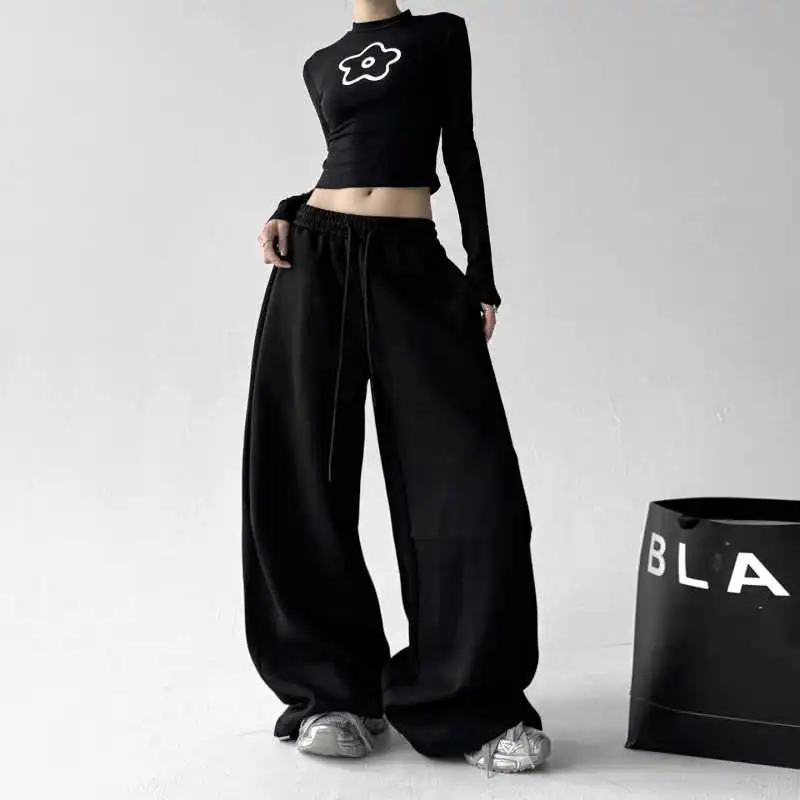 🌟2025秋季新款休闲裤女宽松显瘦直筒高