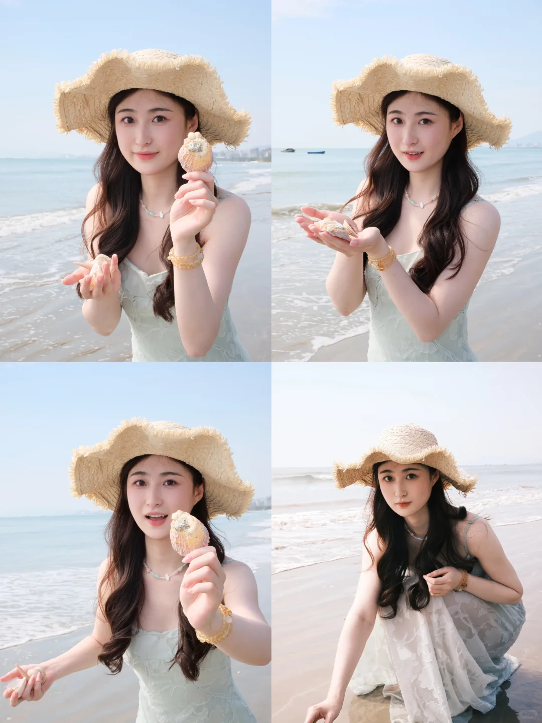 提前收藏⭐️这些在海边拍照姿势你一定能用到