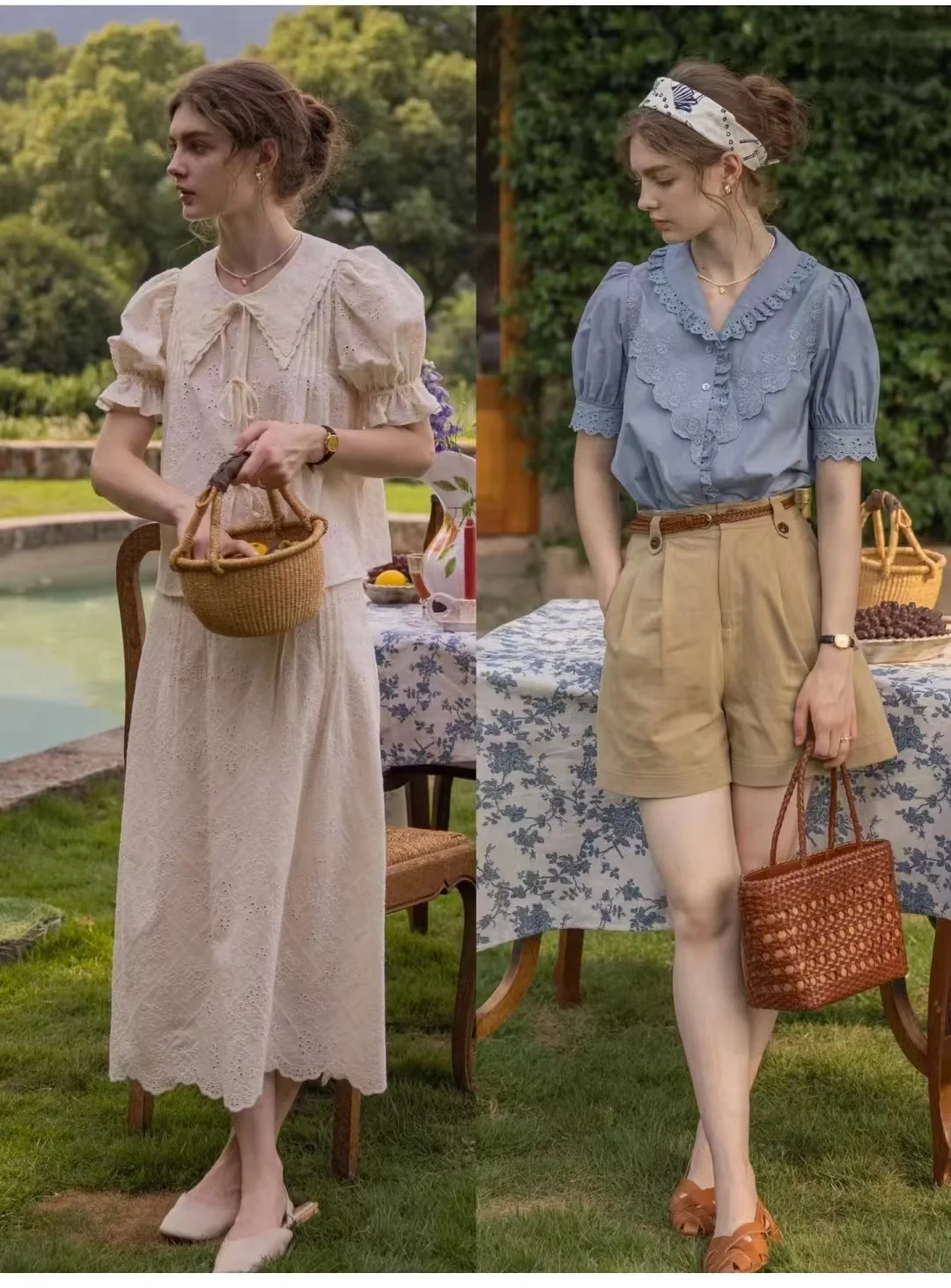 法式复古文艺系女生知识分子日常不费力穿搭