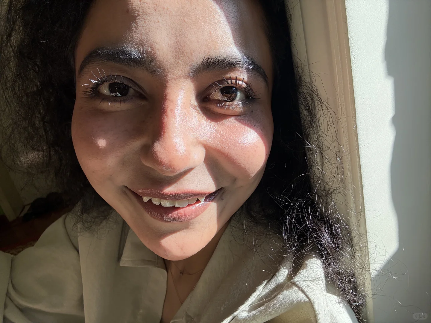 这束光也打在了我的脸上🌅