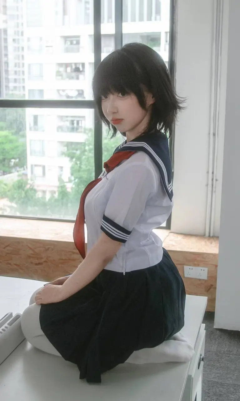 水手服拍照小心机