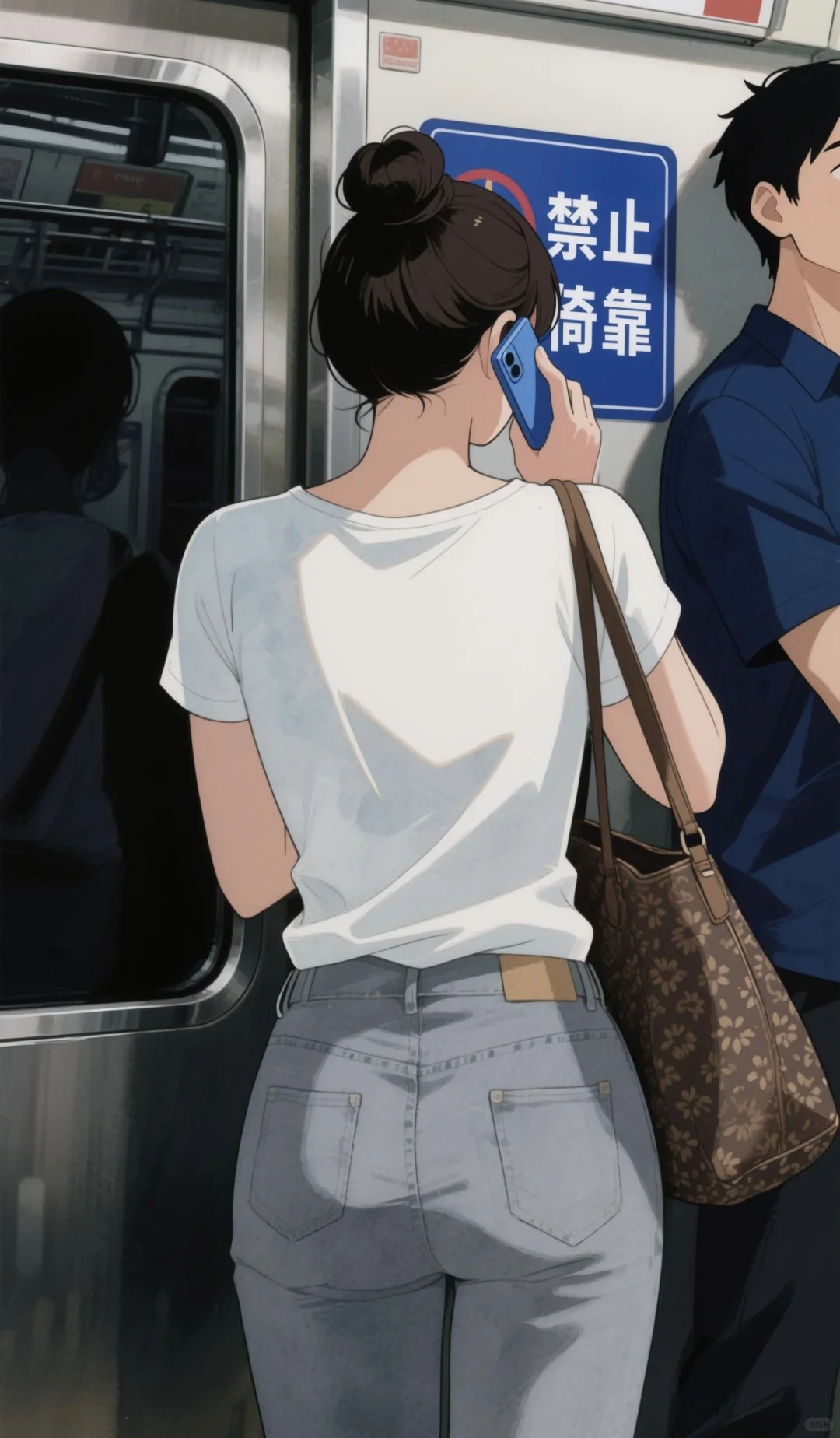 牛仔裤穿搭壁纸