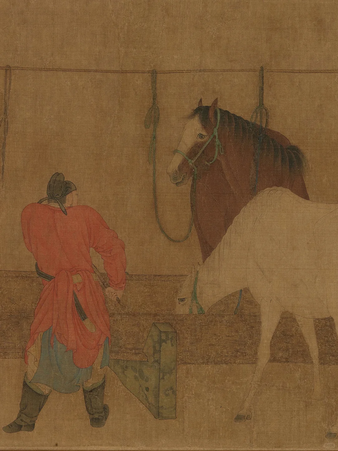 【古人画马】九马图卷