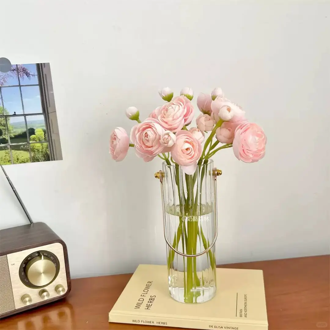 仿真洋牡丹露莲假花手捧花装饰超美🎀