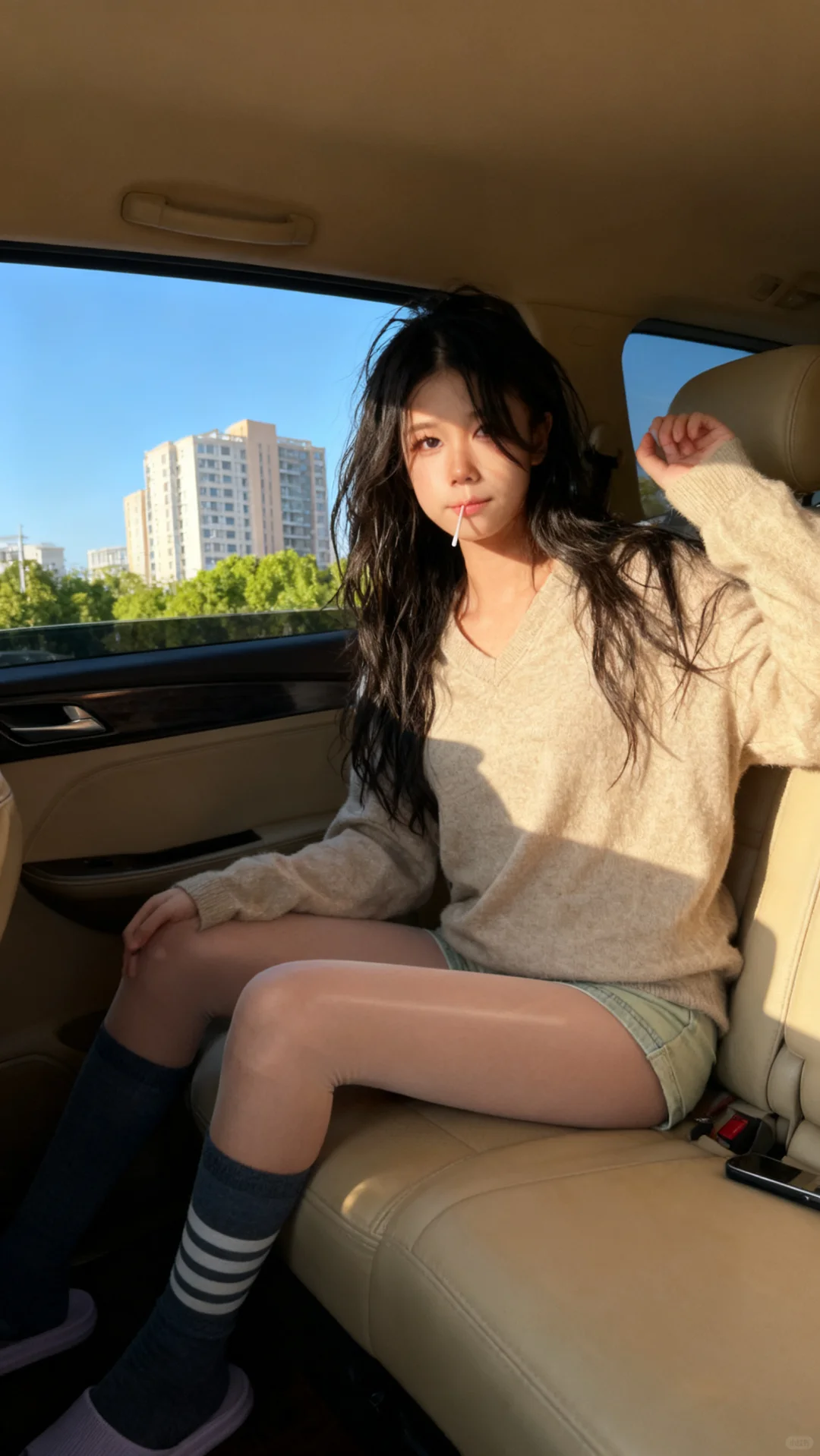 姐，你这造型我爱了！🚗