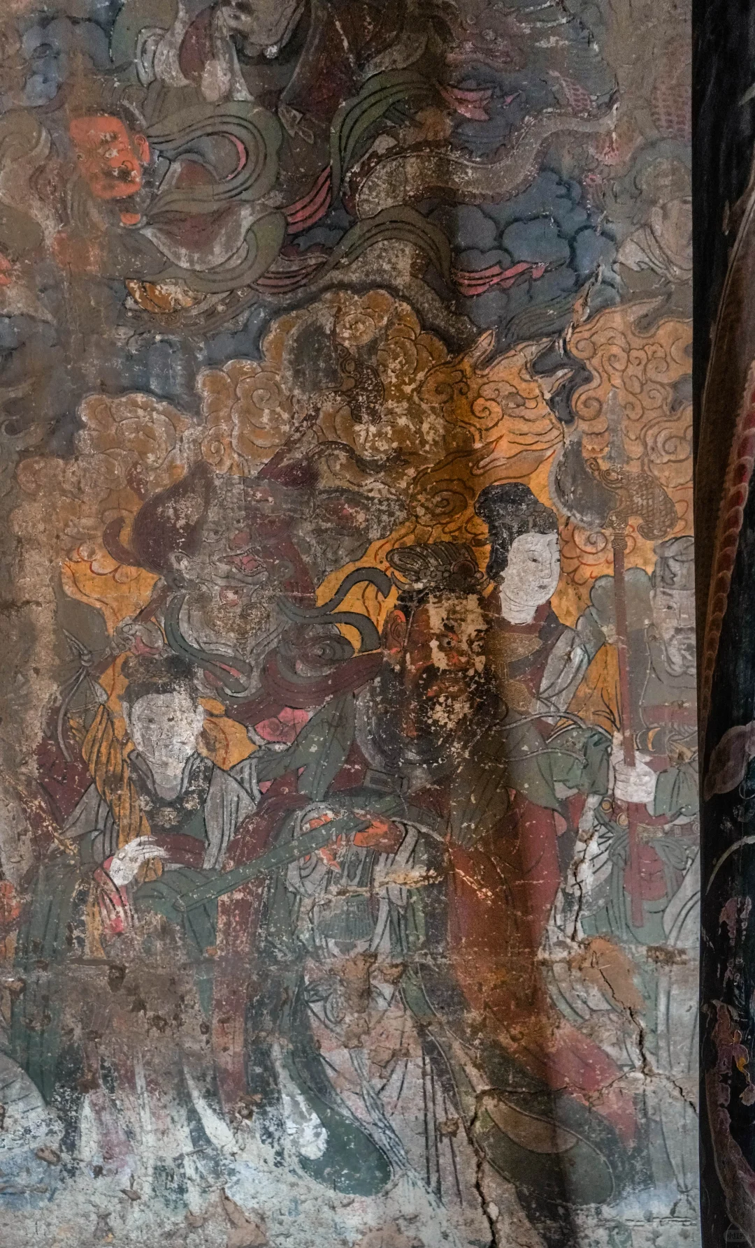 伯方仙翁庙明代壁画《唐玄宗泰山封禅图》