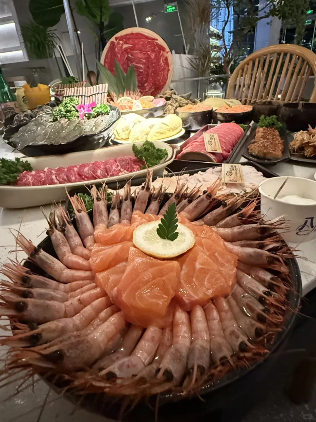 三文鱼随便炫，甜虾无限续太豪横！