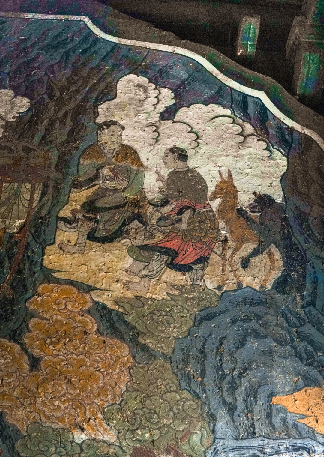 伯方仙翁庙明代壁画《唐玄宗泰山封禅图》