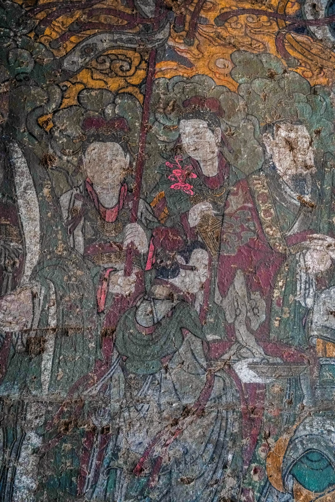 伯方仙翁庙明代壁画《唐玄宗泰山封禅图》