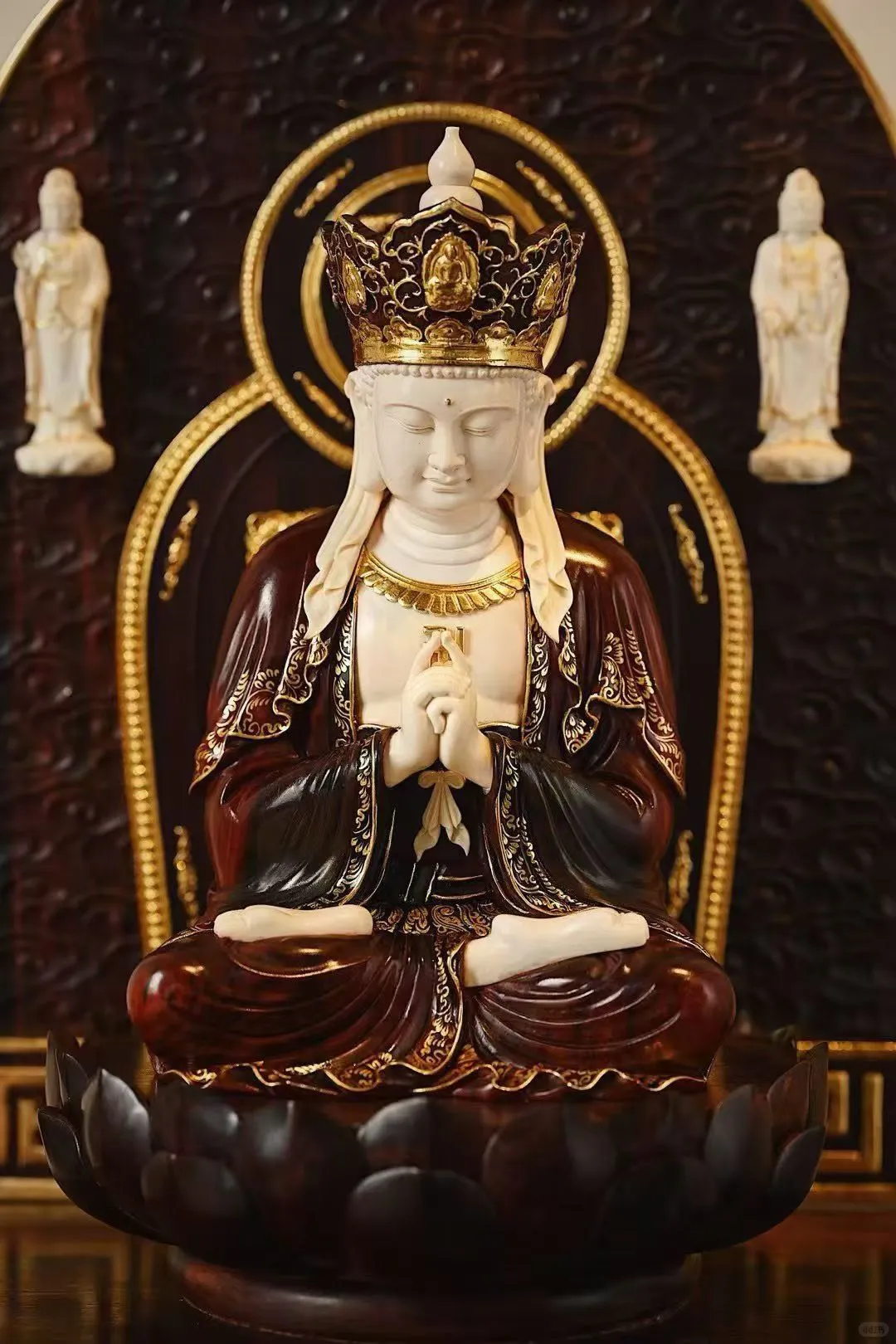 紫檀x猛犸x鹿角“大日如来”