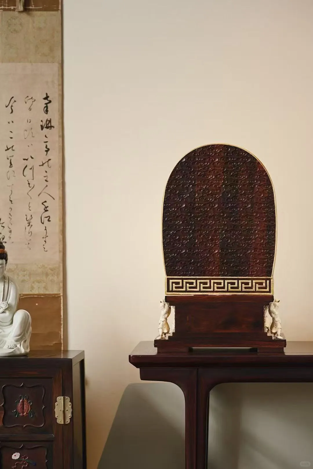 紫檀x猛犸x鹿角“大日如来”