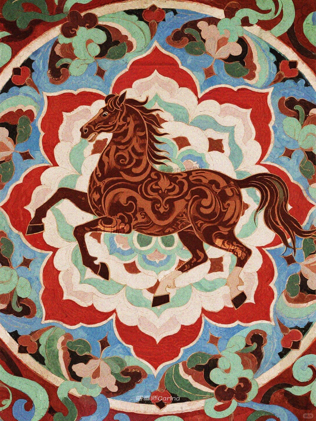马展宏图·敦煌藻井飞马纹🪷